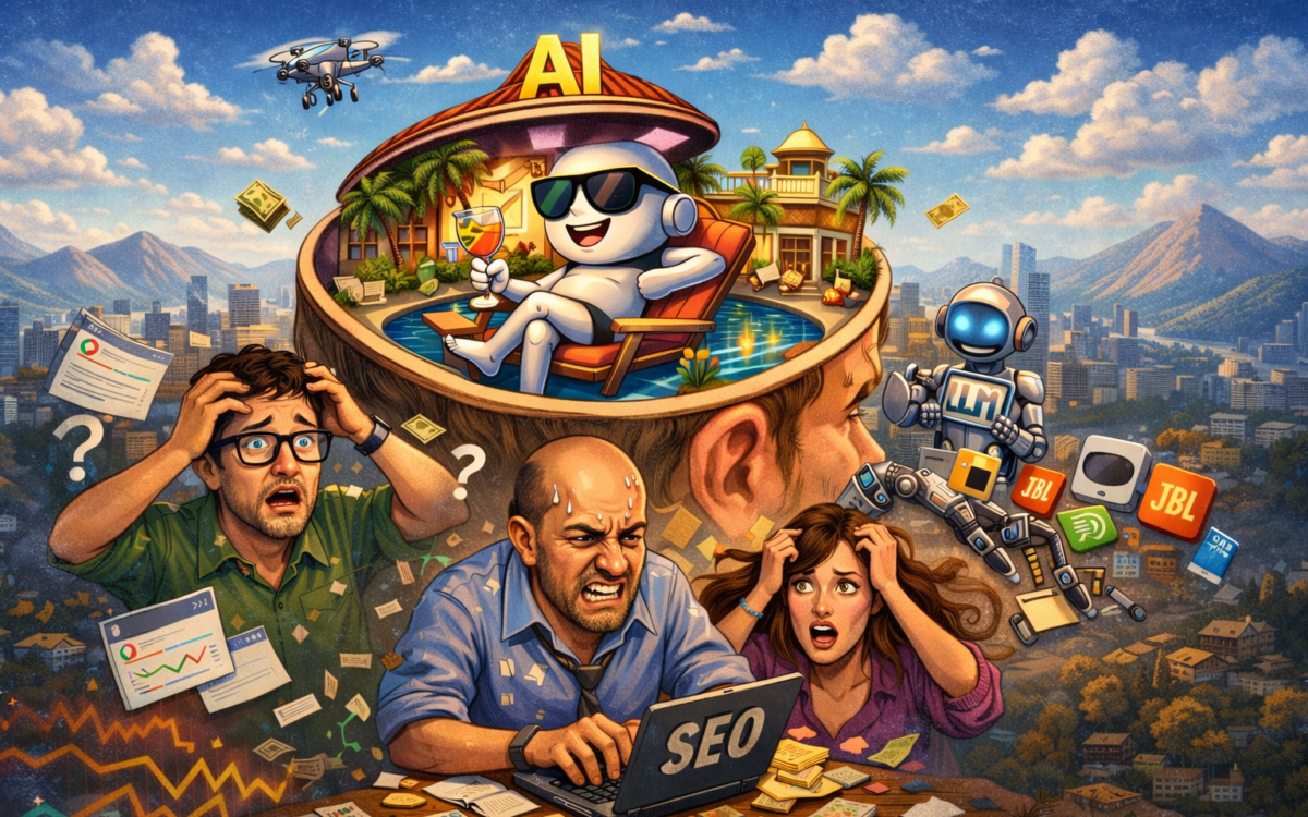 IA está alugando mansões na cabeça dos profissionais de SEO